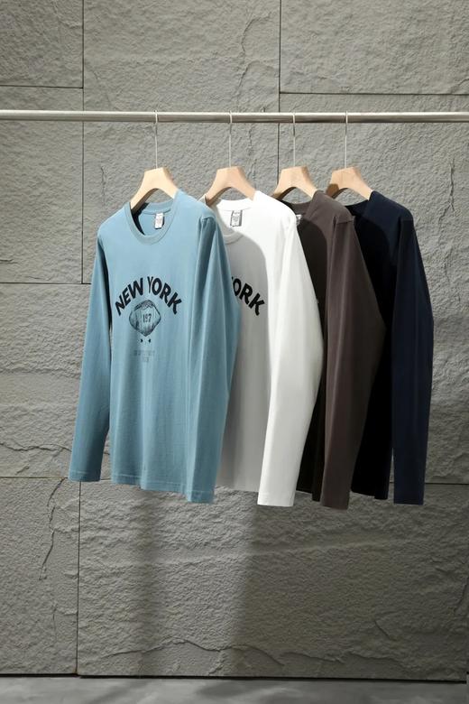 250g 水洗磨毛~ E | F-全新升级复古&1987 个性潮流印花 长袖T 商品图0