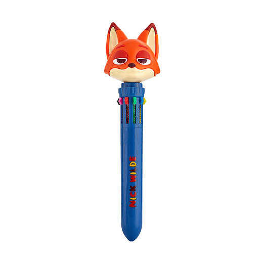 迪士尼卡通草莓熊唐老鸭圆珠笔可爱多色中性笔学生文具十色按压笔 商品图11