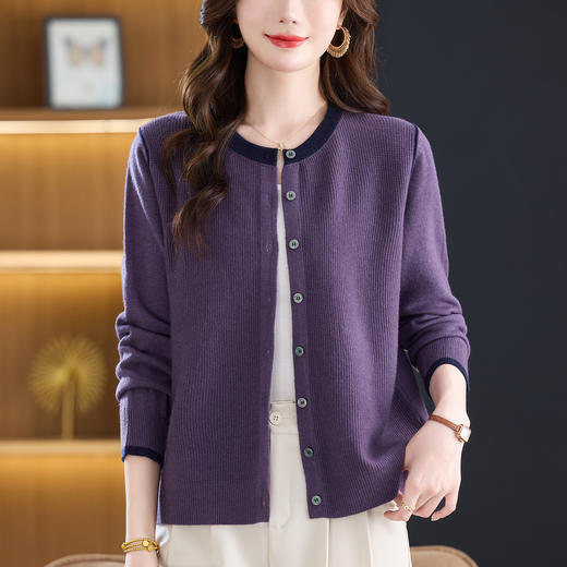 CC针织开衫薄款洋气外穿毛衣2025新款女装秋装外套宽松显瘦减龄 商品图3