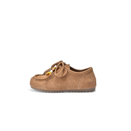 经典鲨2025年秋专柜新款牛皮革舒适美拉德爆火通勤勃肯鞋女KW392-537051 商品图4