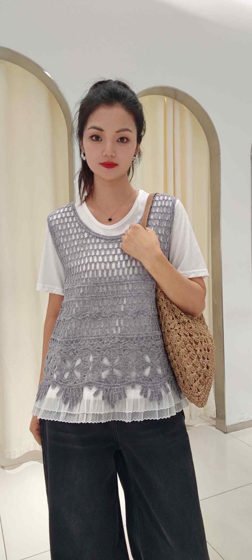 583851秋冬 全绵羊毛开扣马甲 商品图2