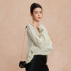 QG636斯尔丽25新款新型研发和纸纱透气亲肤慵懒风长袖时尚垂顺宽松上衣 商品缩略图10