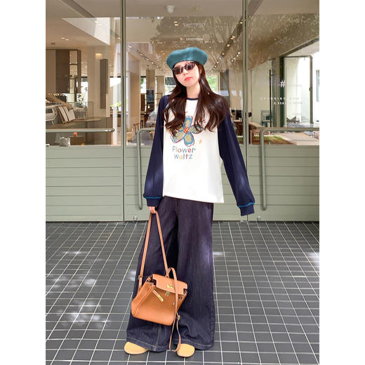 <曾小咸推荐>2.21现货秒杀 ！微信超特价！韩系印花长袖T恤 日常149.99 立减80 秒杀69.99！！ 商品图3