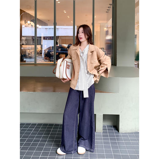 【149元任选2件】现货！设计感条纹长袖衬衫 商品图4