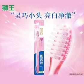 狮王细齿洁晶彩牙刷