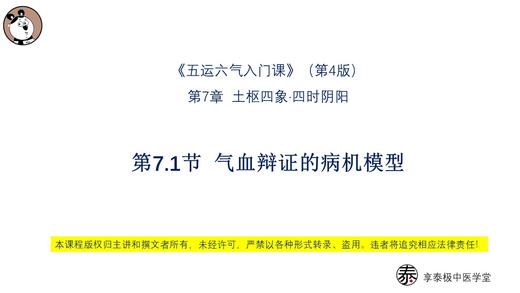 V4第7.1节 气血辩证的病机模型 商品图0