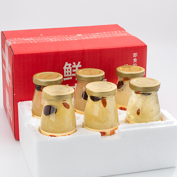 [最农公社]福建津鸣鲜炖银耳羹（红枣枸杞风味/冰糖雪梨风味）200g*6瓶一箱在家轻松享受