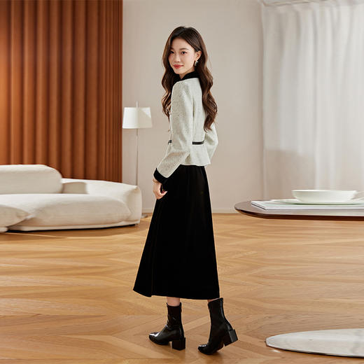 HR LSNY2465小香风名媛气质收腰套装裙 商品图3