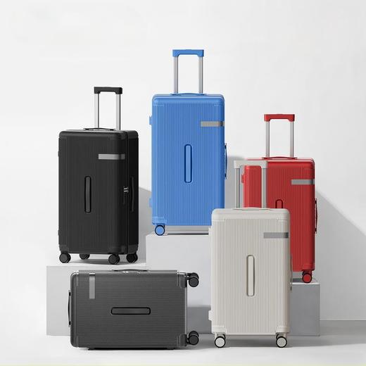 自然醒五轮大容量24寸抗摔双层防爆拉链行李箱马卡龙色拉杆箱YS6039 商品图0