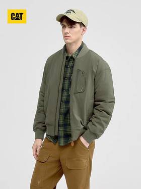 【云粉节】【95折】6楼卡特CAT秋冬款短款棉服军绿色CO3QJW31171C76，吊牌价1098，现价1043