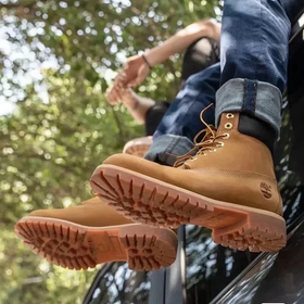 ZUI火的大黄靴！老客户说太好穿了！！复古经典户外防水系带鞋靴 男女同款