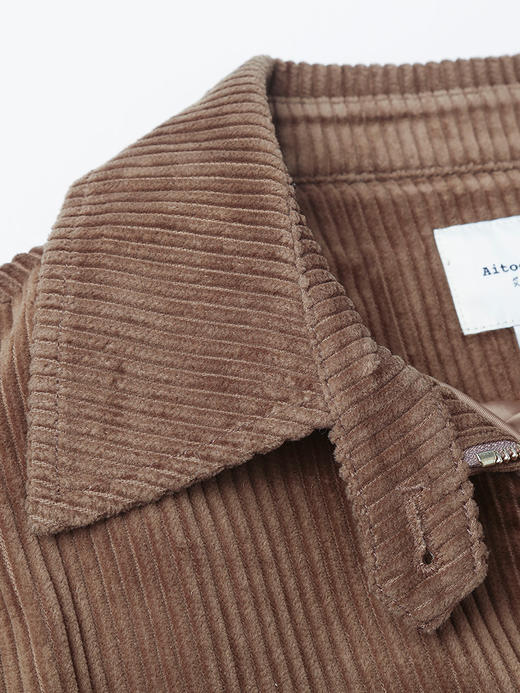 秋日氛围感必备！焦糖色灯芯绒外套，演绎复古慵懒风 商品图2