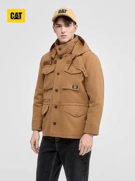 【云粉节】【95折】6楼卡特CAT秋冬款短款棉服深卡其色CO3QJW36271C14，吊牌价1598，现价1518