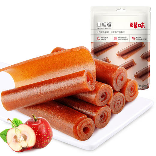 百草味山楂卷120g箱规60包装零食果脯蜜饯儿童小吃休闲零食批发 商品图4