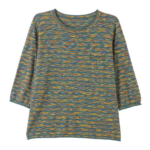 CC秋装薄款打底衫显瘦藏肉大码女装毛衣2025新款时髦上衣 商品图4