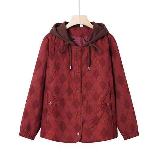 FW 8876外套洋气撞色连帽夹克风衣 商品图4