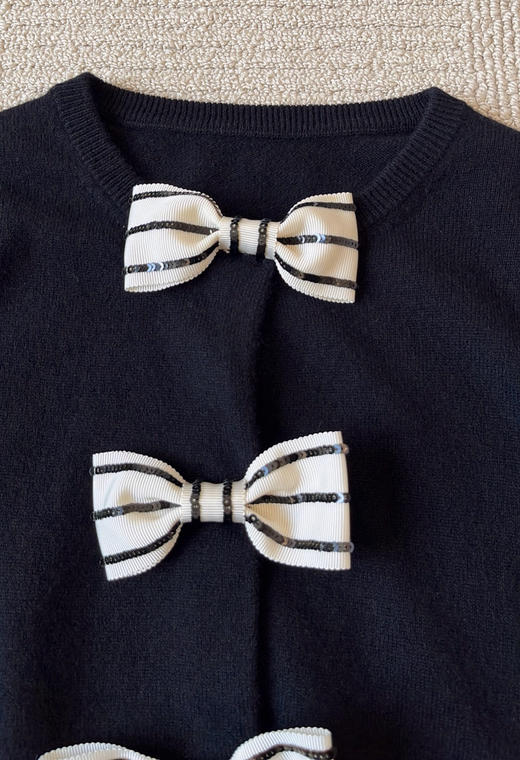 914-2 阿V 千金大小姐 蝴蝶结 羊毛开衫 商品图14