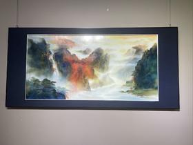 留光溢彩锦绣河山瓷板