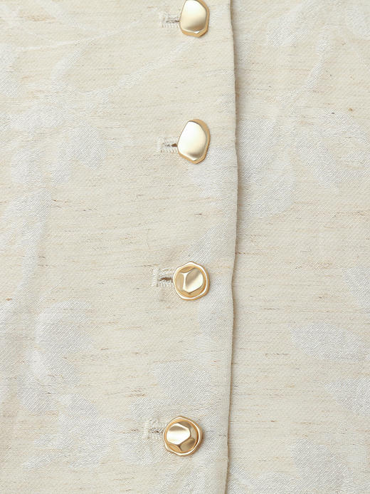 优雅通勤风！米白色提花西装外套，解锁精致穿搭 商品图3