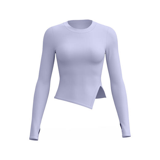 跃牌【瑜堂系列】新款修身开叉瑜伽服吸湿排汗透气长袖休闲运动健身衣夏季女JYMC183 商品图4