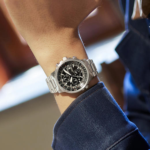 西铁城/CITIZEN电波对时不锈钢时尚腕表AT8300-58E 商品图6