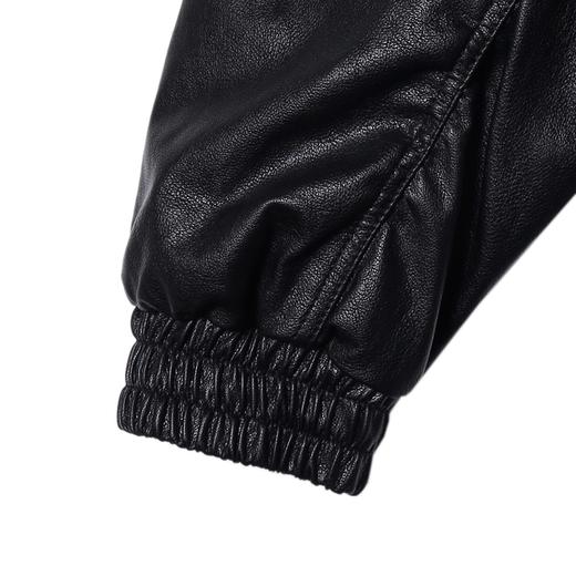 58810SDSA男士秋冬新款痞帅男装潮牌短款拉链翻领皮衣夹克百搭高街上衣 商品图4