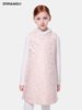 【春上新】【秋冬新品】8LYNN&MILO楼琳麦罗  粉色金葱提花夹棉中式背心裙 商品缩略图0