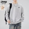 新热卖！JEEP SPIRIT【刺绣圆领纯色卫衣 】 时尚百搭 宽松不紧绷 休闲显瘦 商品缩略图2
