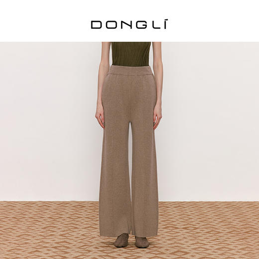 东黎 • 山羊绒女士秋冬青山疏影羊绒阔腿裤 3471 商品图0