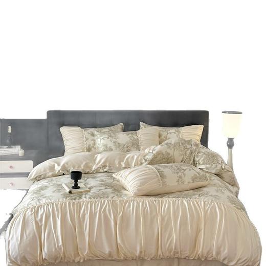 「中古风遇上法式优雅✨」丝滑水洗真丝四件套，A类丝滑水洗真丝床上用品被套 ，让你的卧室秒变浪漫复古大片🎞️！ 商品图4