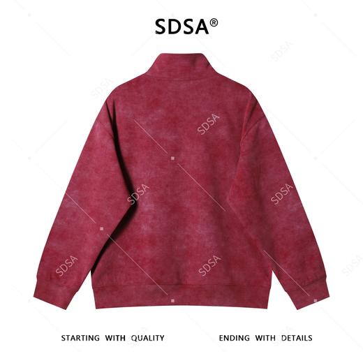 WY1077SDSA男士秋冬新款痞帅男装潮牌扎染半拉链立领卫衣百搭时尚上衣 商品图5