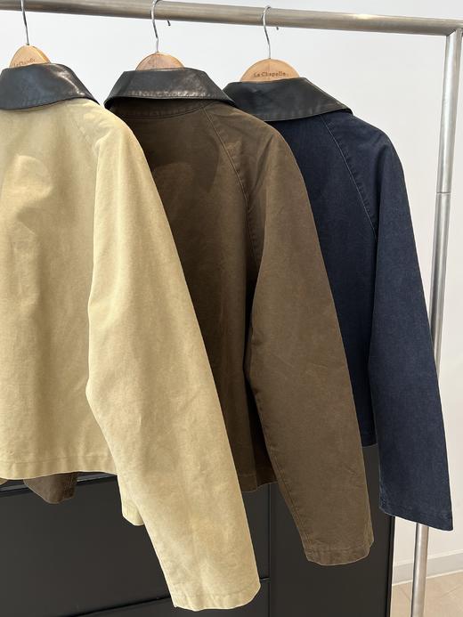 会员福利【官网1k+高端品质 非常重磅】拉夏贝尔/La Chapelle巴恩风上衣秋季复古风D字环翻盖口袋外套 商品图8