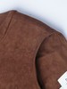 复古腔调拉满！棕色麂皮圆领短外套，打造优雅精致感 商品缩略图2