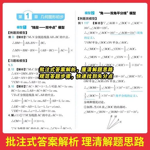 2026一本初中数学几何模型辅助线函数应用题数学压轴题专项训练 商品图3