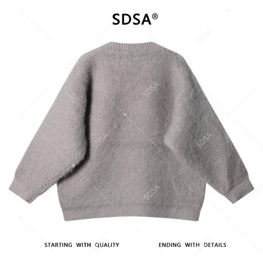 8272SDSA男士秋冬新款痞帅男装潮流V领针织衫宽松型时尚慵懒风毛衣 商品图5