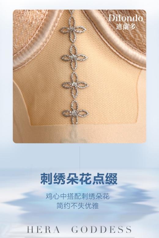 迪兰多调整型文胸云感棉中薄杯刺绣蕾丝2118463B 商品图6