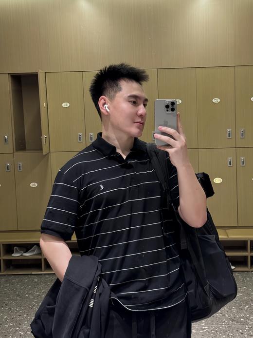 NZ403-换季清仓不退不换！ YSL圣罗兰 标识刺绣条纹POLO衫（NZ*VG） 商品图3