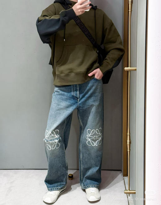 914-1 lew双拼色连帽卫衣 炒鸡重磅 情侣同款 我穿S宽大 老朱穿S合身 商品图10