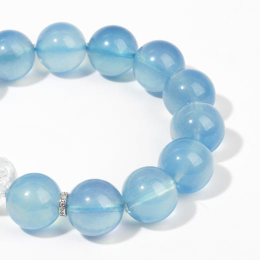 好运连珠 水金相成 海蓝宝宝佛手串 商品图3