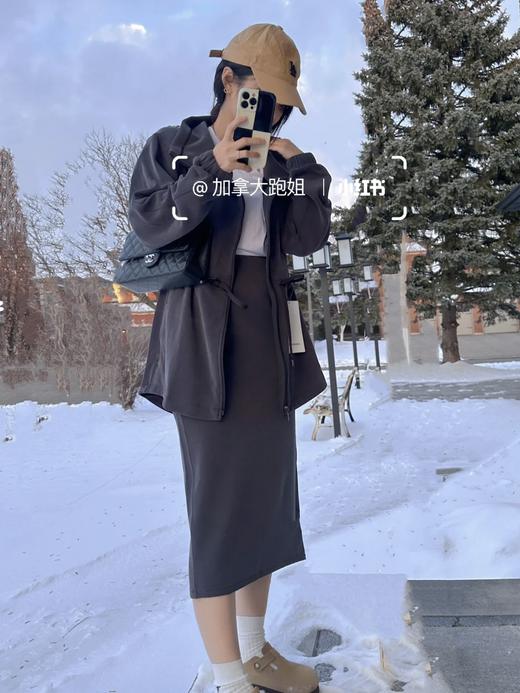 越南回货 超舒适~露露，黄油手感lulu  Bound to Bliss 半身裙休闲开叉裙 商品图4