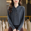 CC木耳领打底衫秋冬内搭漂亮洋气妈妈上衣2025新款宽松显瘦大码毛衣 商品缩略图2