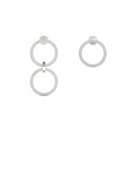 SSCE｜222SAB2E107F Earrings黑洞不对称耳环15x30mm 15x15mm【BLACK HOLE】