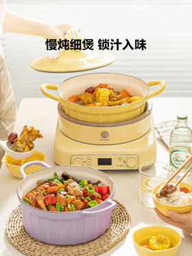 北鼎珐琅锅铸铁煲汤家用焖炖锅多功能砂锅进口平底锅具煮锅 CP521