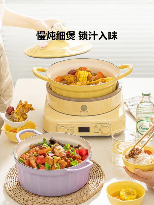 北鼎珐琅锅铸铁煲汤家用焖炖锅多功能砂锅进口平底锅具煮锅 CP521 商品图0