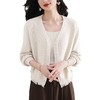 CC短款蝙蝠衫女春秋薄款流苏针织开衫漂亮洋气减龄毛衣外套2025新款 商品缩略图4