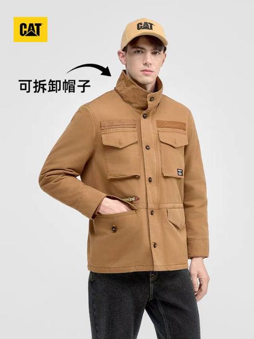 【云粉节】【95折】6楼卡特CAT秋冬款短款棉服深卡其色CO3QJW36271C14，吊牌价1598，现价1518 商品图1