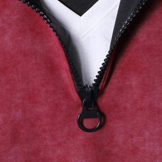 WY1077SDSA男士秋冬新款痞帅男装潮牌扎染半拉链立领卫衣百搭时尚上衣 商品图3