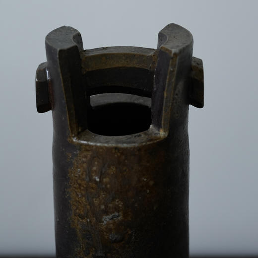 日本中古诧寂风备前烧提梁花器 商品图3