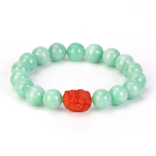 好运连珠 天禄翠庭 天然南红貔貅手串 商品图0