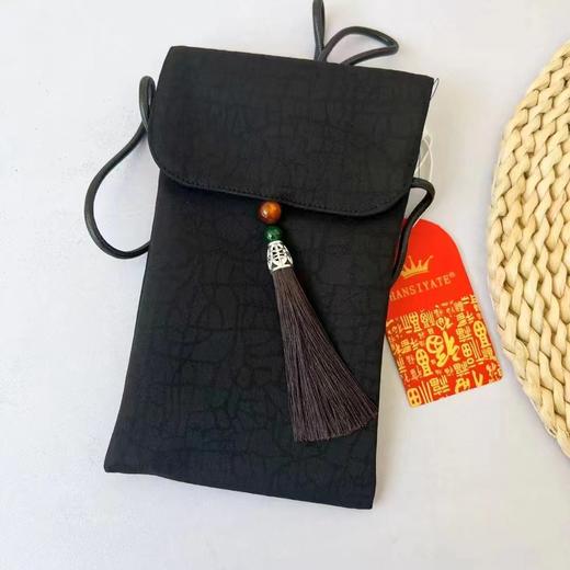 手机包新款高端防香云纱斜跨包手机包复古包收纳女士中国风休闲包 商品图1